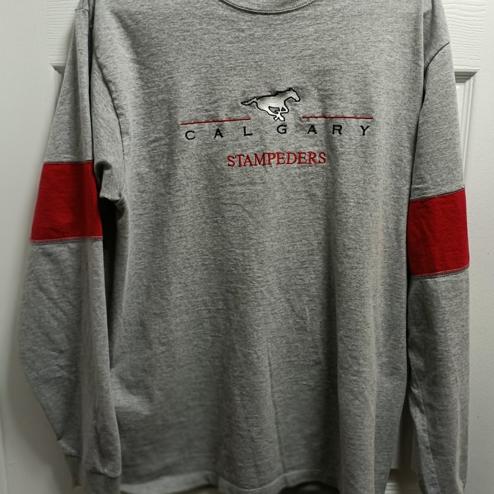 STAMPEDERS LONG SLEEVE TEE- (LARGE)